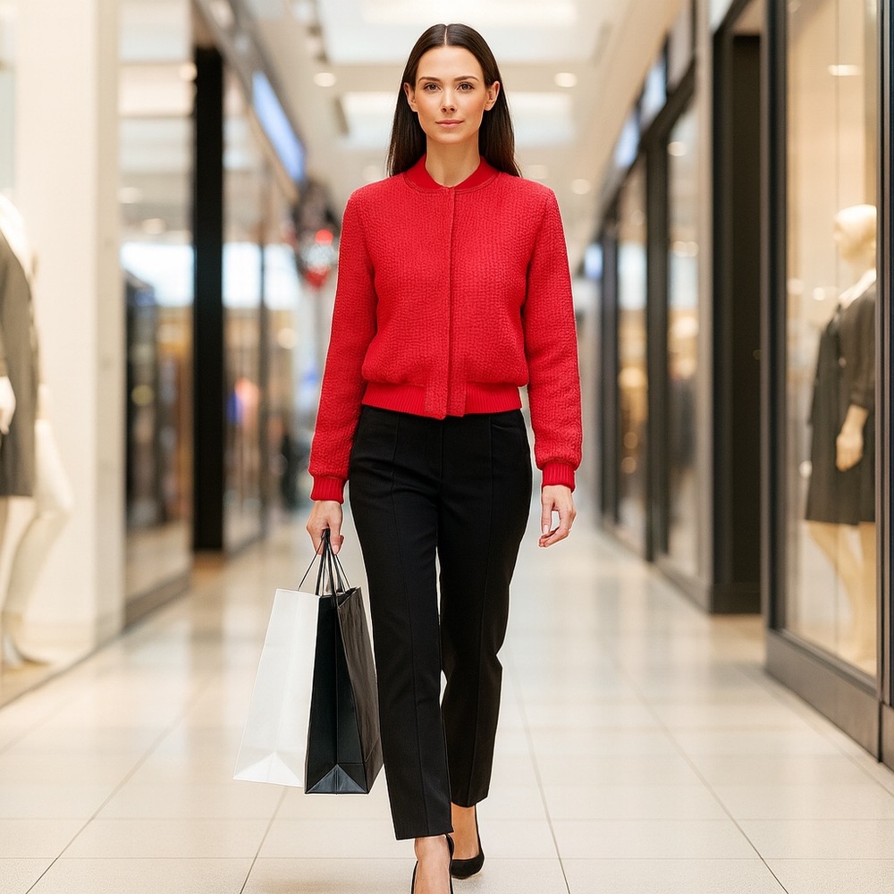 Jason Wu Tweed Bomber Jacket